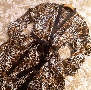 Leopard Print Robe